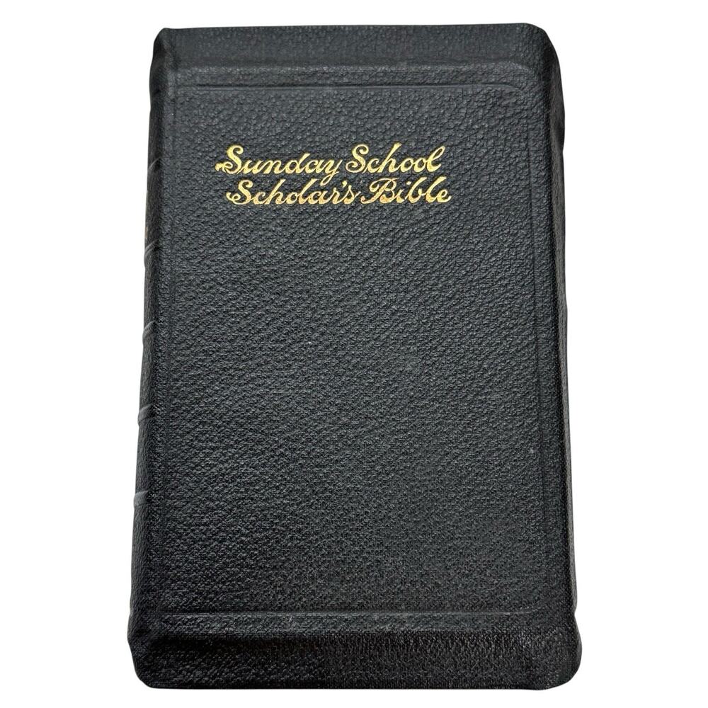 Sunday School Scholar’s Bible Original Box Antique Pocket Size Early 1900’s